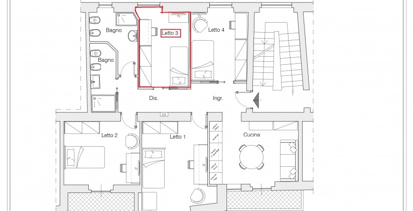 Plan. Letto 3